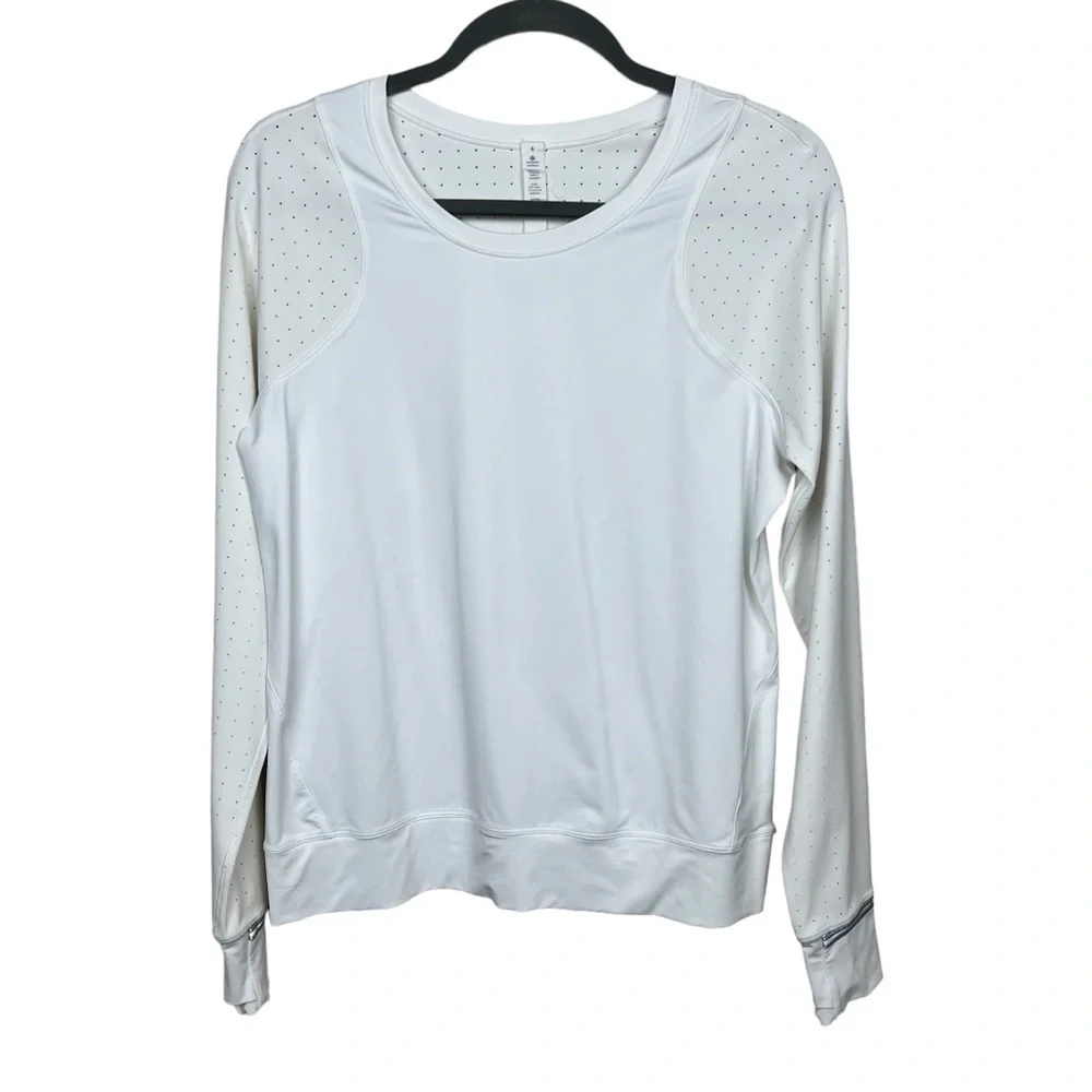 Lululemon Mind Over Miles Long Sleeve White 6